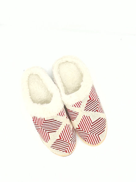 Red Cozy Clog Slippers