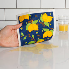 Load image into Gallery viewer, Provencal Lemons Swedish Dishcloth
