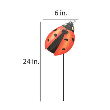 Load image into Gallery viewer, Lady Bug Garden Stake
