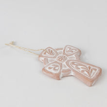Load image into Gallery viewer, Fleurish Terracotta Celtic Cross Ornament

