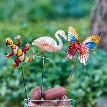 Load image into Gallery viewer, Rainbow Butterfly Garden Stake
