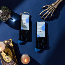 Load image into Gallery viewer, Socks that Give Books  (Black Skeletons)
