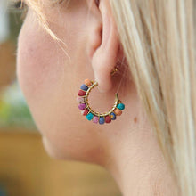 Load image into Gallery viewer, Kantha Milieu Mini Hoops
