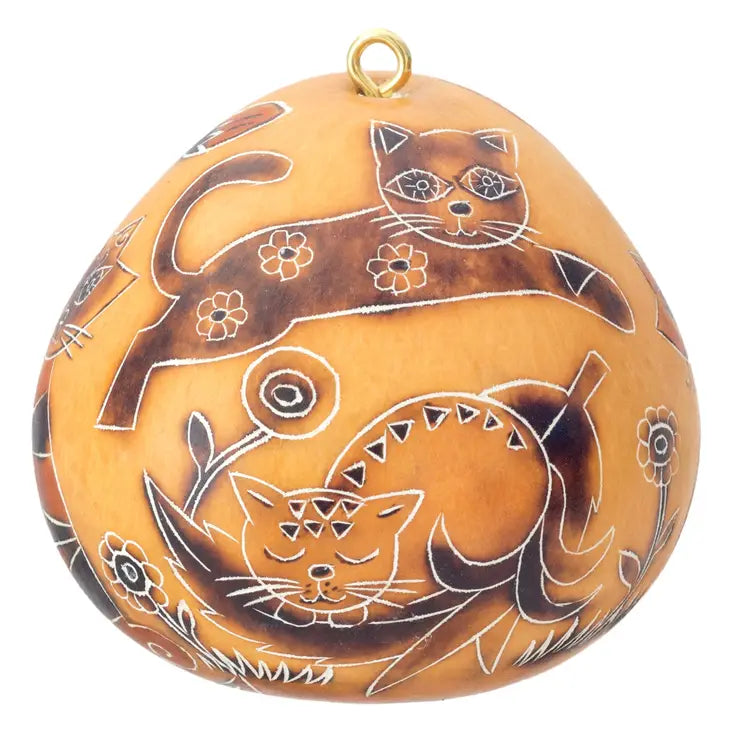 Cat Gourd Ornament