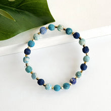 Load image into Gallery viewer, Dotted Kantha Azure Bracelet
