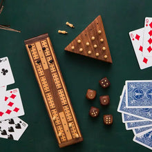 Load image into Gallery viewer, Handmade Wood Cribbage Game
