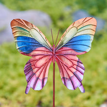 Load image into Gallery viewer, Rainbow Butterfly Garden Stake
