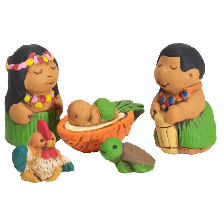 Hawaiian Nativity Set of 6