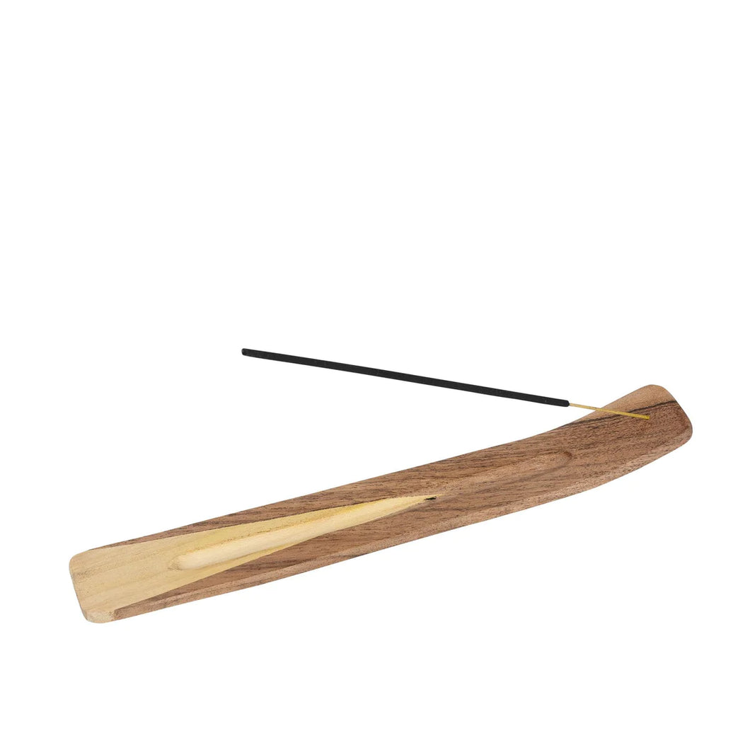 Two-Tone Wood Incense Holder