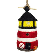 Load image into Gallery viewer, Lighthouse Wool Birdhouse

