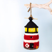 Load image into Gallery viewer, Lighthouse Wool Birdhouse
