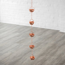 Load image into Gallery viewer, Prava Copper Rain Chain
