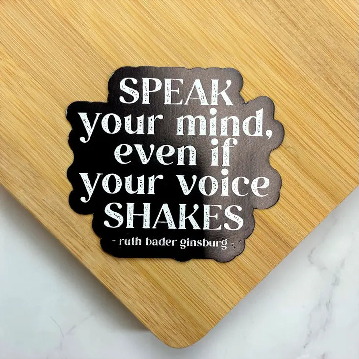 Speak Your Mind Quote Magnet
