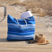 Load image into Gallery viewer, Beach Tote Stormy Blue
