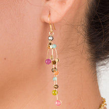 Load image into Gallery viewer, Reena Silk and Bead Earrings
