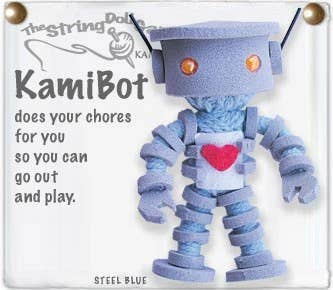 Kamibot the Robot String Doll Keychain