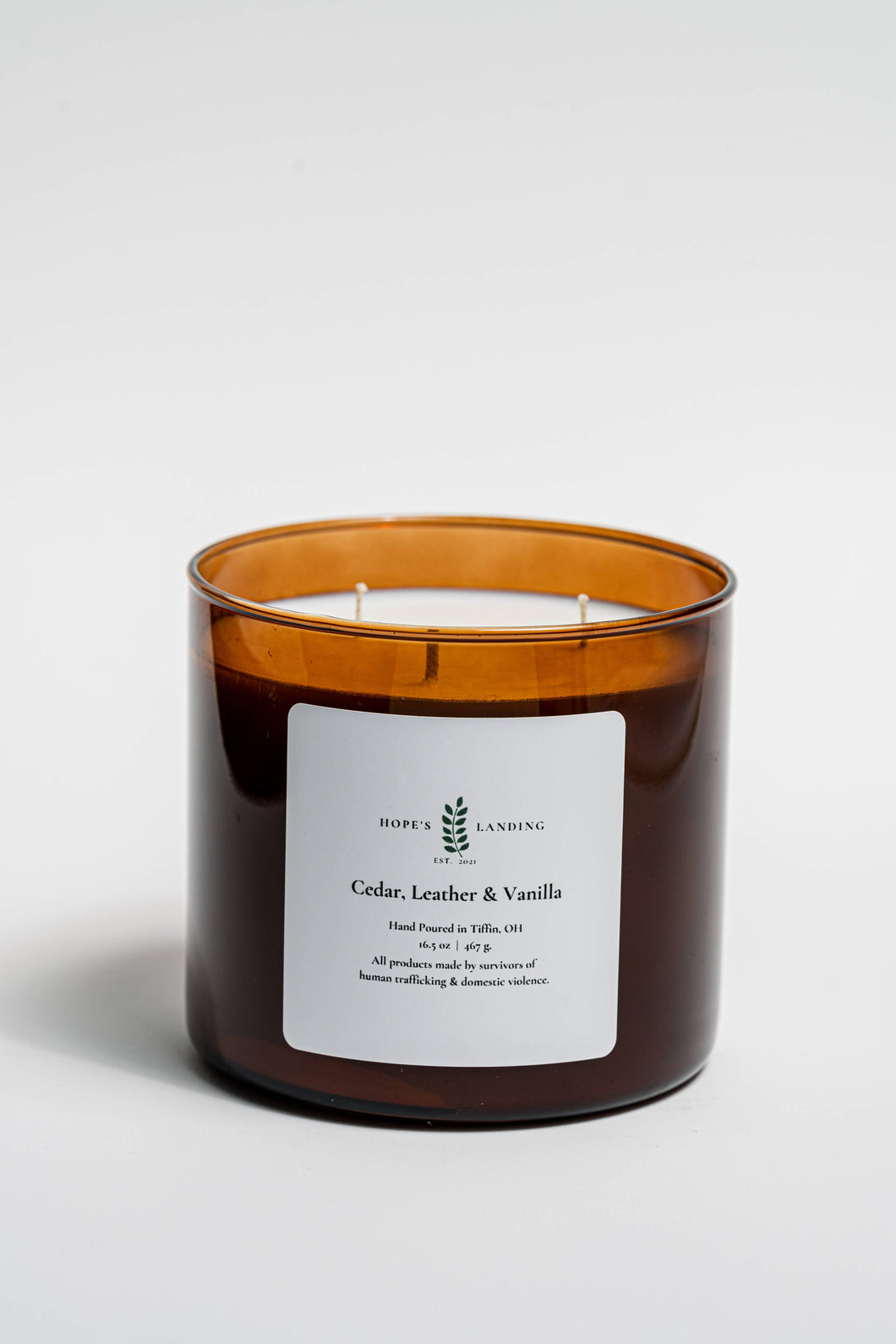 Cedar, Leather, and Vanilla Candle