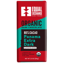Load image into Gallery viewer, Organic Panama Extra Dark Chocolate Bar 80%
