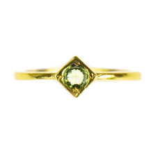 Load image into Gallery viewer, Peridot Brass Stackable Ring
