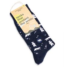 Load image into Gallery viewer, Socks That Protect the Arctic - Polar Bear Edition
