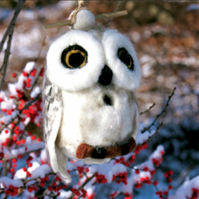 Load image into Gallery viewer, Snowy Owl Birdhouse
