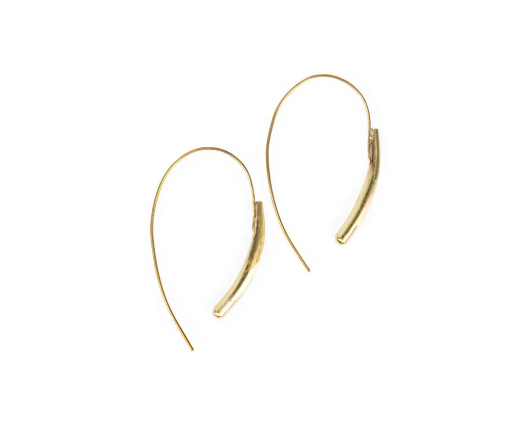 Golden Hook Bombshell Earrings