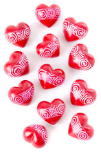 Load image into Gallery viewer, Cherry Red Swirl Soapstone Heart
