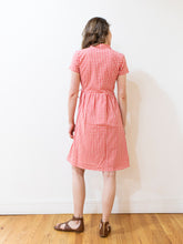 Load image into Gallery viewer, Annie Wrap Dress Cherry Gingha
