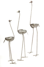 Load image into Gallery viewer, Recycled Metal Ostrich Planters
