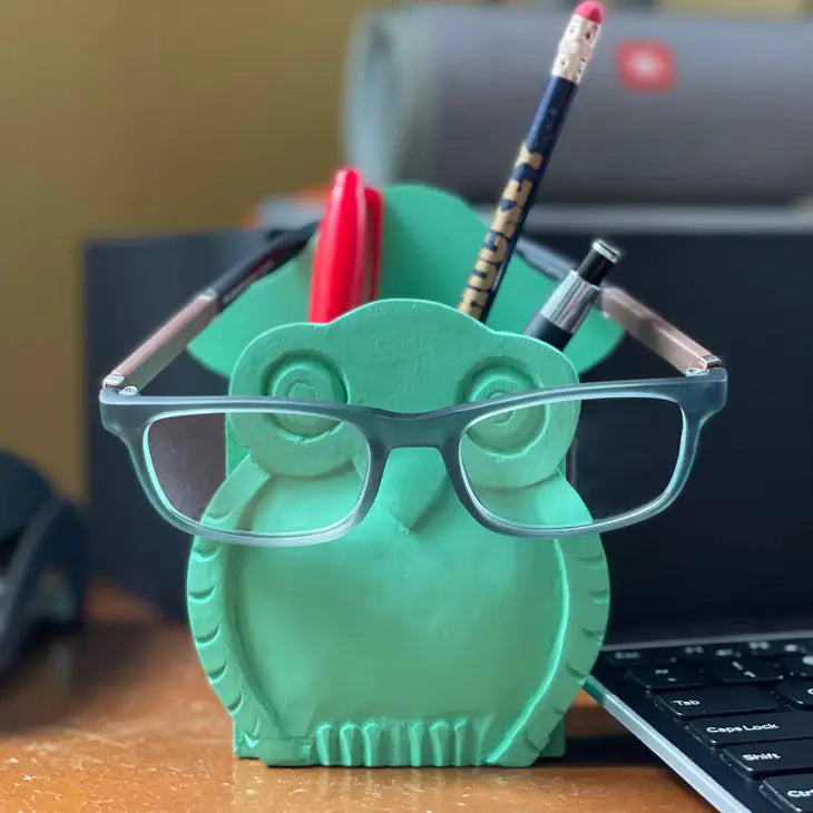 Mr. Owl Eyeglass and pen holder Combo