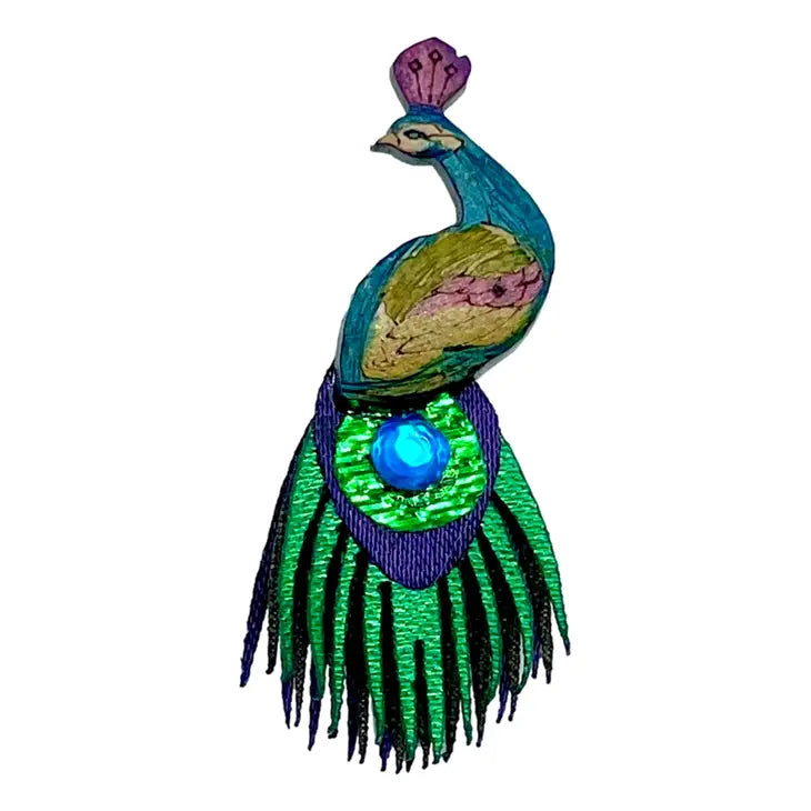 Peacock Pin One World Shop Cleveland 9564