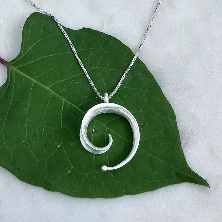 Spiral of Life Sterling Silver Necklace