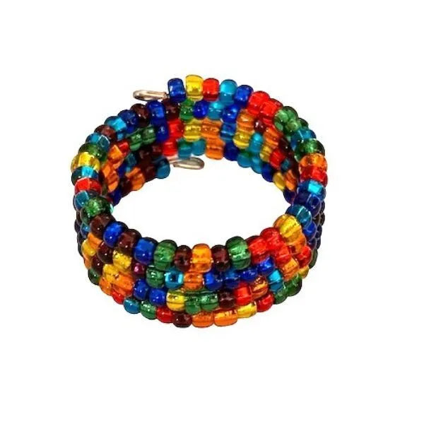 Alambre Coiled Beaded Ring