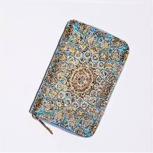 Load image into Gallery viewer, Turkish Rug Inspired Small Zip Close Wallet
