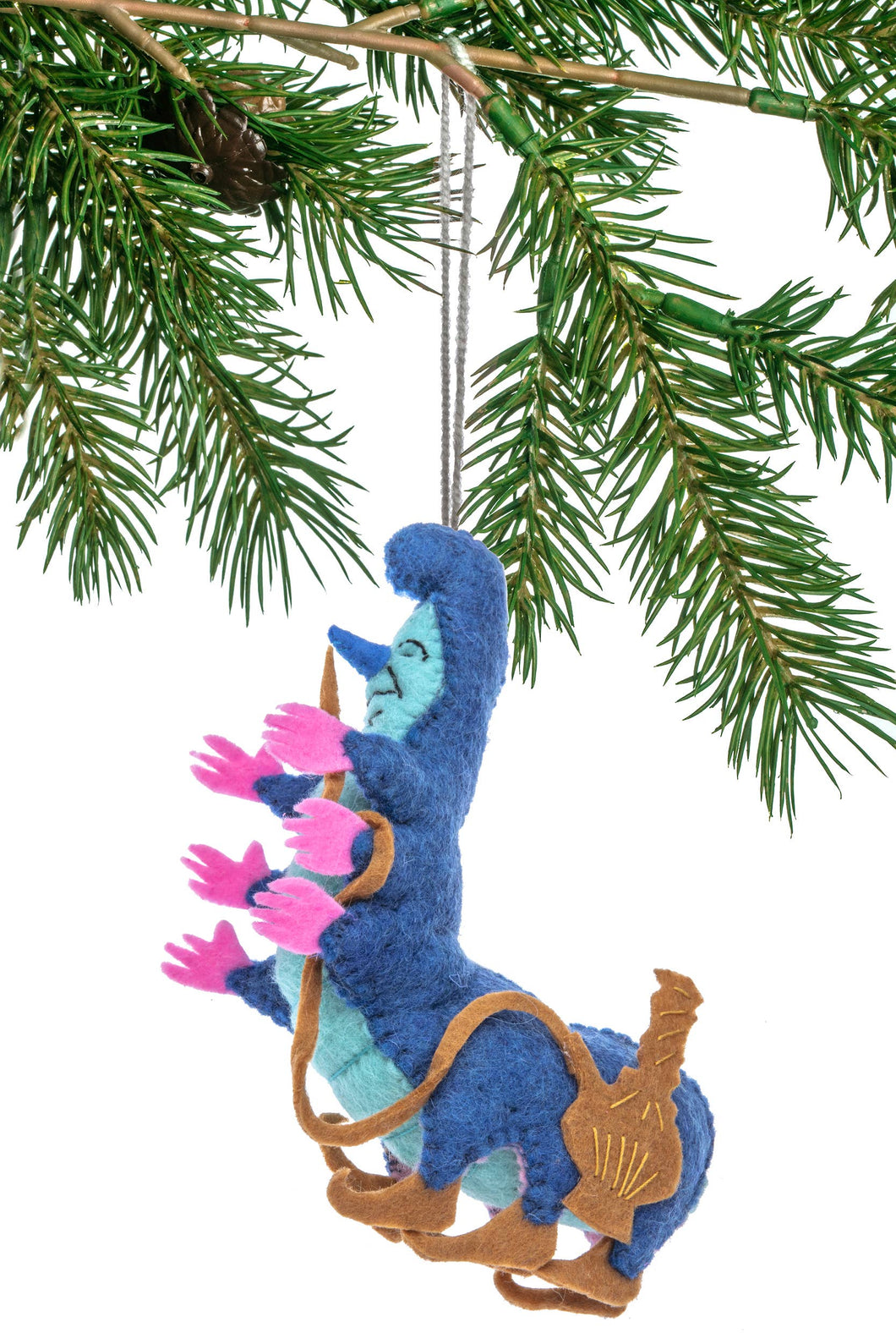 Blue Caterpillar Ornament (Alice in Wonderland)