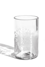 Load image into Gallery viewer, Upcycled Snowflake Drinking Glasses 12 Ounces
