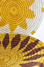 Load image into Gallery viewer, Small Yellow Sisal Wall Basket
