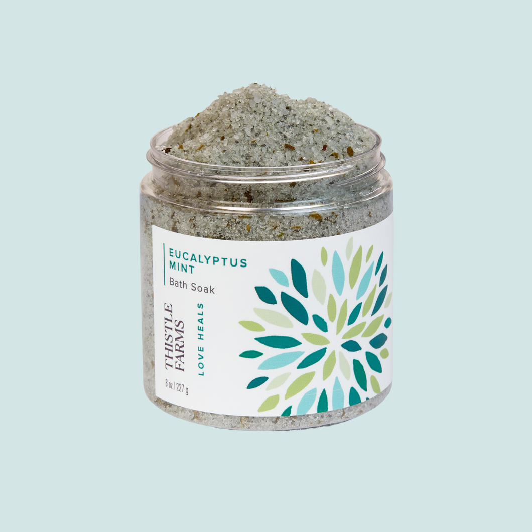 Eucalyptus Mint Salt & Essential Oil Bath Soak