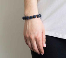Load image into Gallery viewer, Luxe Globe Bracelet - Midnight Blue
