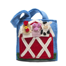 Load image into Gallery viewer, Felt Barnyard Puppet Bag
