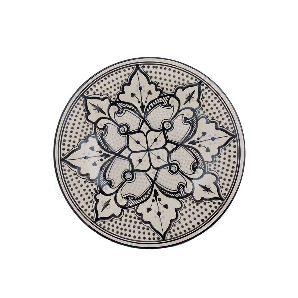 Hand Painted Haqima Ceramic Dinner Plate