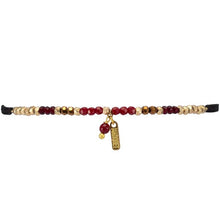 Load image into Gallery viewer, Cranberry Erin Sliding Knot Bracelet
