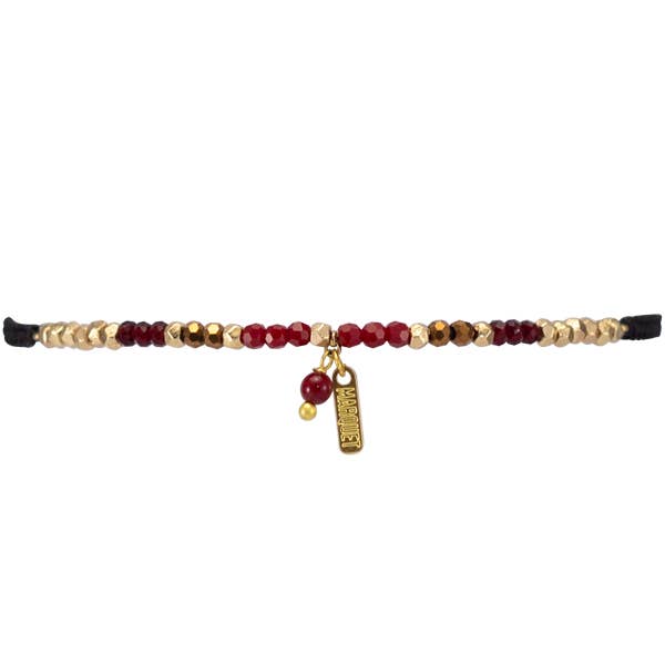 Cranberry Erin Sliding Knot Bracelet