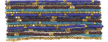 Load image into Gallery viewer, Celestial Blue Lauren Triple Wrap Bracelet
