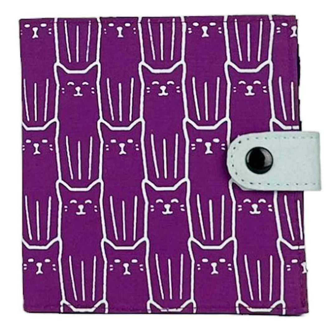 Purple Cat Square Wallet