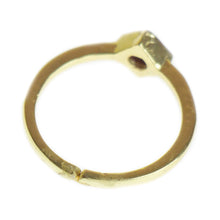 Load image into Gallery viewer, Garnet Brass Stackable Ring
