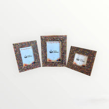 Load image into Gallery viewer, Recycled Pencils Picture Frame: 4 x 4
