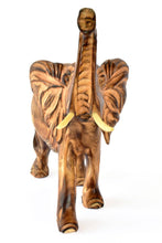 Load image into Gallery viewer, Kenyan Jacaranda Wood Jumbo Trumpeting Elephant
