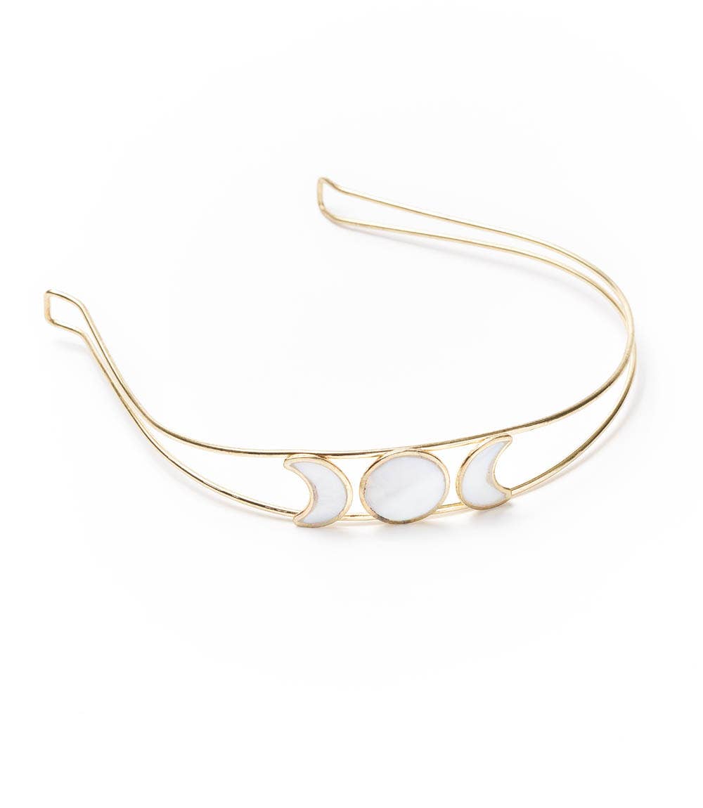 Mother of Pearl Moon Phase Headband