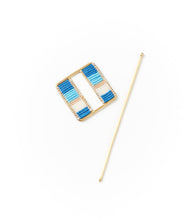 Load image into Gallery viewer, Adiya Blue Beaded Hair Slide with Stick
